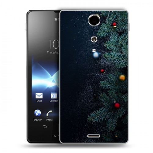 Дизайнерский пластиковый чехол для Sony Xperia TX Christmas 2020