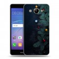 Дизайнерский пластиковый чехол для Huawei Y3 (2017) Christmas 2020