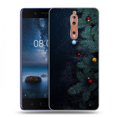 Дизайнерский пластиковый чехол для Nokia 8 Christmas 2020