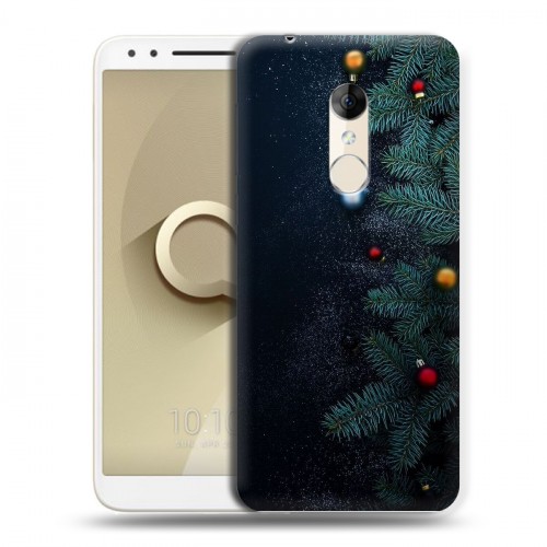 Дизайнерский пластиковый чехол для Alcatel 3 Christmas 2020