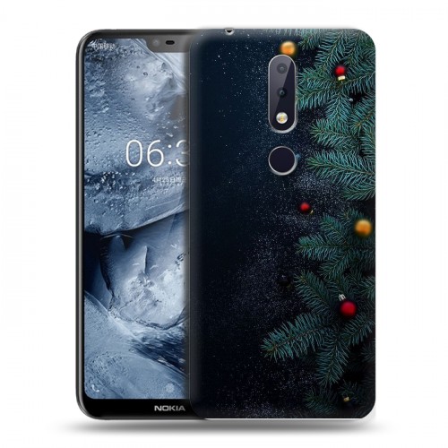 Дизайнерский пластиковый чехол для Nokia 6.1 Plus Christmas 2020