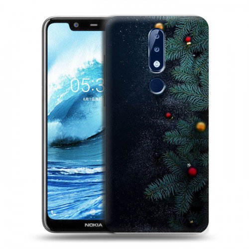 Дизайнерский пластиковый чехол для Nokia 5.1 Plus Christmas 2020