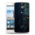 Дизайнерский пластиковый чехол для Huawei Ascend D2 Christmas 2020