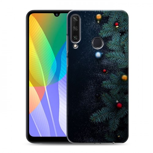 Дизайнерский пластиковый чехол для Huawei Y6p Christmas 2020