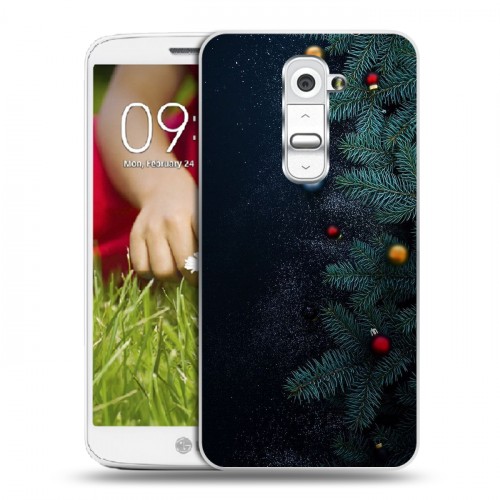 Дизайнерский пластиковый чехол для LG Optimus G2 mini Christmas 2020