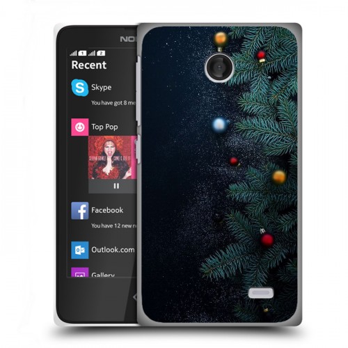 Дизайнерский пластиковый чехол для Nokia X Christmas 2020