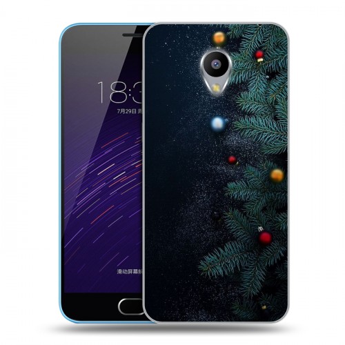 Дизайнерский пластиковый чехол для Meizu M1 Christmas 2020