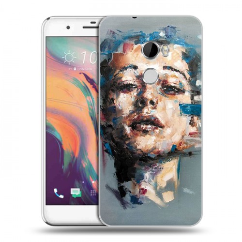 Дизайнерский пластиковый чехол для HTC One X10 Портреты мазками