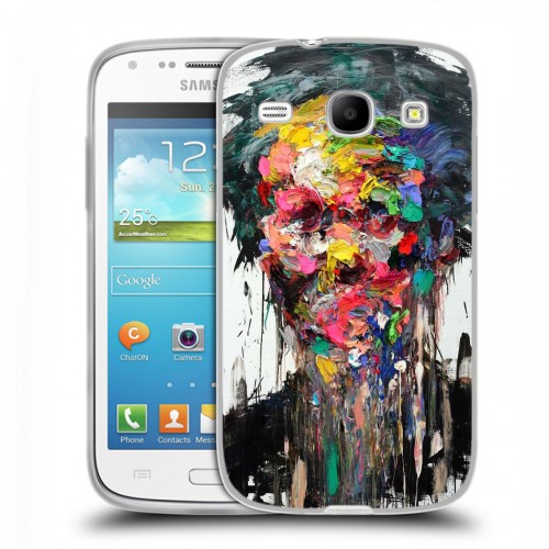 Дизайнерский пластиковый чехол для Samsung Galaxy Core Портреты мазками