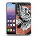 Дизайнерский силиконовый с усиленными углами чехол для Huawei P20 Pro Современная античность