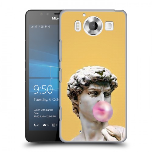 Дизайнерский пластиковый чехол для Microsoft Lumia 950 Неоновая Греция
