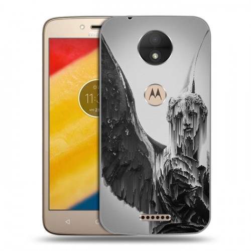 Дизайнерский силиконовый чехол для Motorola Moto C Неоновая Греция