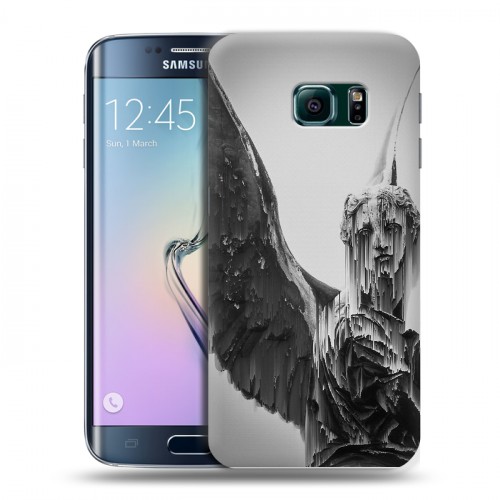 Дизайнерский пластиковый чехол для Samsung Galaxy S6 Edge Неоновая Греция
