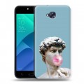 Дизайнерский пластиковый чехол для ASUS ZenFone 4 Selfie Неоновая Греция