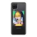 Полупрозрачный дизайнерский силиконовый с усиленными углами чехол для Samsung Galaxy A12 Мона Лиза