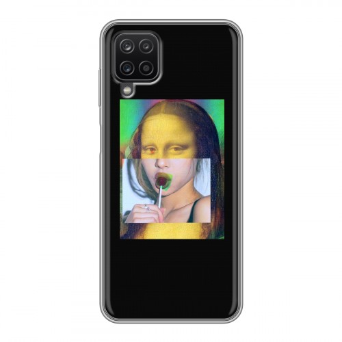 Дизайнерский силиконовый с усиленными углами чехол для Samsung Galaxy A12 Мона Лиза