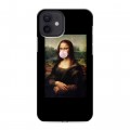 Дизайнерский силиконовый чехол для Iphone 12 Мона Лиза