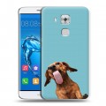 Дизайнерский пластиковый чехол для Huawei Nova Plus Мятные звери