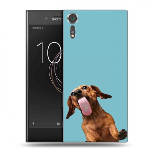 Дизайнерский пластиковый чехол для Sony Xperia XZs Мятные звери