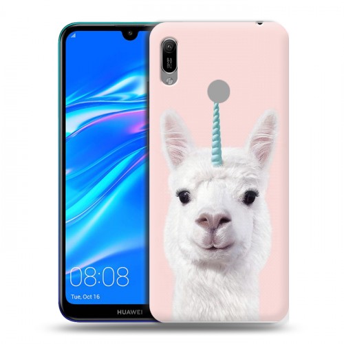 Дизайнерский пластиковый чехол для Huawei Y6 (2019) Мятные звери