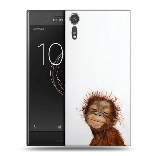 Дизайнерский пластиковый чехол для Sony Xperia XZs Мятные звери