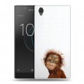 Дизайнерский пластиковый чехол для Sony Xperia L1 Мятные звери