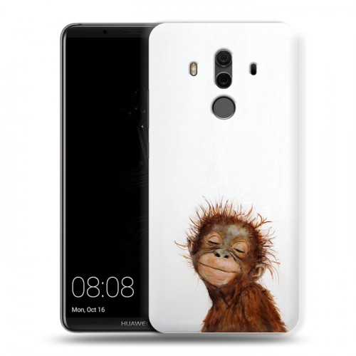 Дизайнерский пластиковый чехол для Huawei Mate 10 Pro Мятные звери