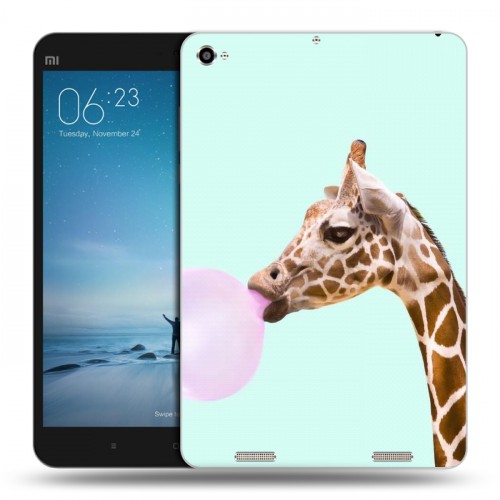 Дизайнерский силиконовый чехол для Xiaomi Mi Pad 2 Мятные звери
