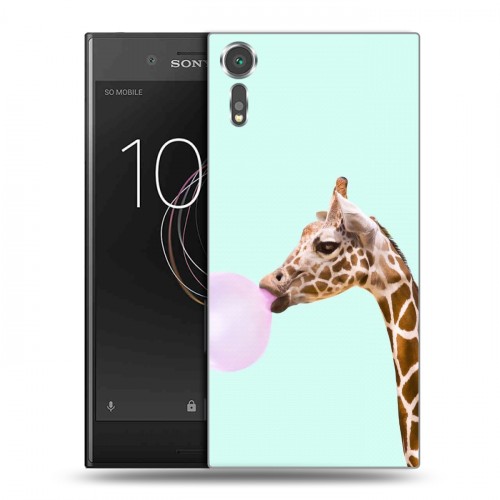 Дизайнерский пластиковый чехол для Sony Xperia XZs Мятные звери