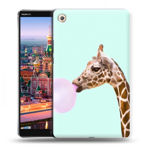 Дизайнерский пластиковый чехол для Huawei MediaPad M5 8.4 Мятные звери