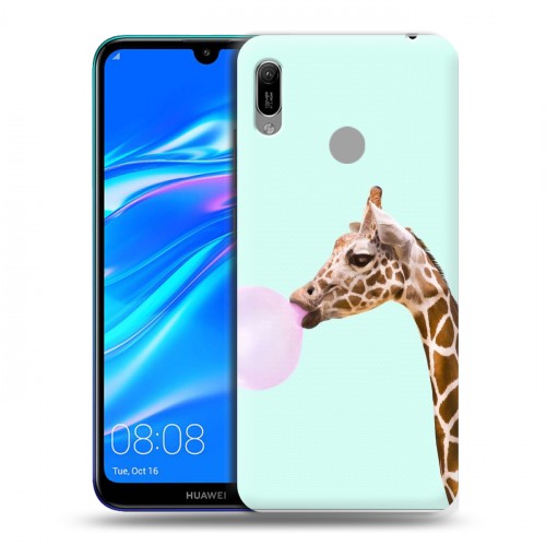Дизайнерский пластиковый чехол для Huawei Y6 (2019) Мятные звери