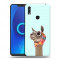 Дизайнерский силиконовый чехол для Alcatel 5V Мятные звери