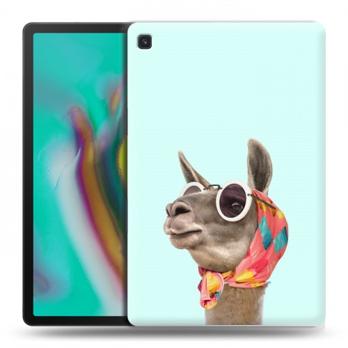 Дизайнерский пластиковый чехол для Samsung Galaxy Tab S5e Мятные звери