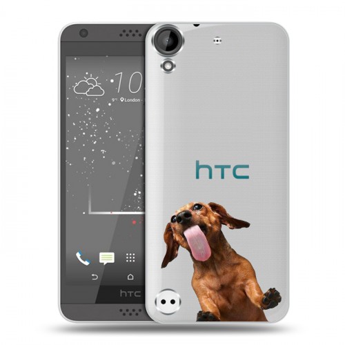 Дизайнерский пластиковый чехол для HTC Desire 530 Мятные звери