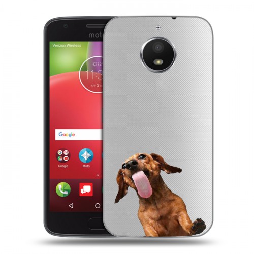 Дизайнерский пластиковый чехол для Motorola Moto E4 Plus Мятные звери