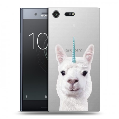Дизайнерский силиконовый чехол для Sony Xperia XZ Premium Мятные звери