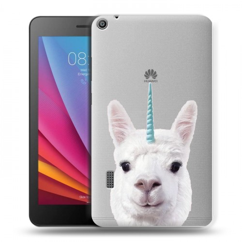 Дизайнерский силиконовый чехол для Huawei MediaPad T3 7 Мятные звери