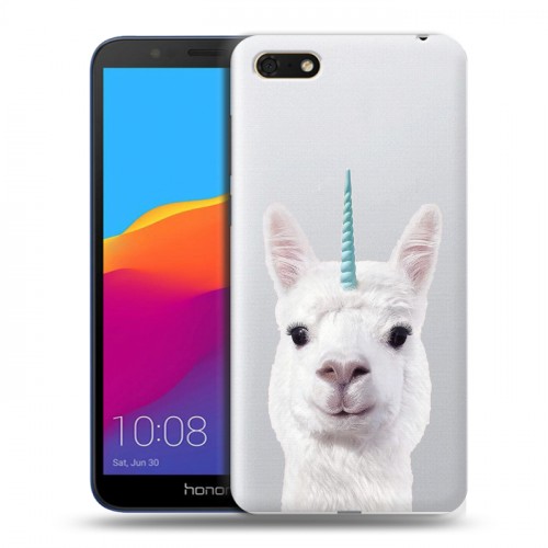 Дизайнерский пластиковый чехол для Huawei Honor 7A Мятные звери