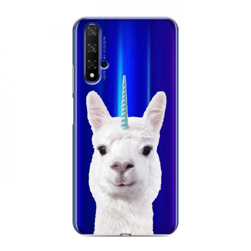 Дизайнерский силиконовый чехол для Huawei Honor 20 Мятные звери