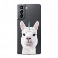 Дизайнерский пластиковый чехол для Samsung Galaxy S21 Мятные звери