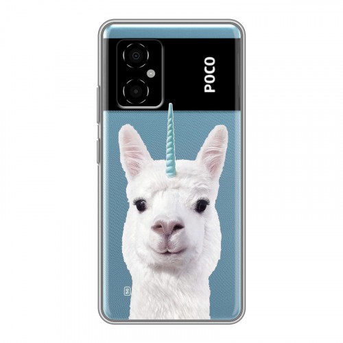 Дизайнерский пластиковый чехол для Xiaomi Poco M4 5G Мятные звери