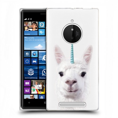 Дизайнерский пластиковый чехол для Nokia Lumia 830 Мятные звери
