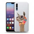 Полупрозрачный дизайнерский пластиковый чехол для Huawei P20 Pro Мятные звери