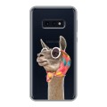 Полупрозрачный дизайнерский силиконовый чехол для Samsung Galaxy S10e Мятные звери