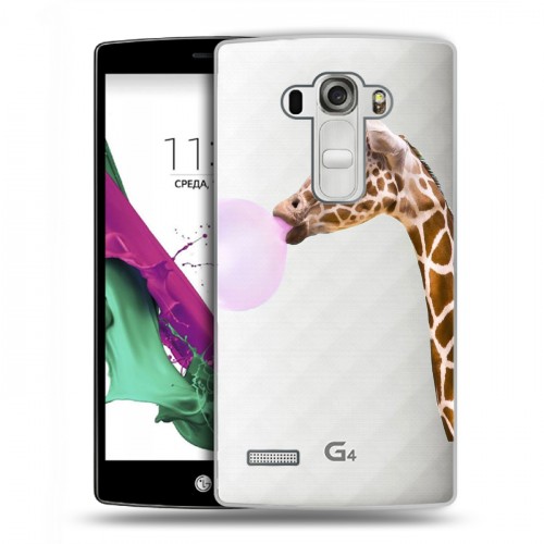 Дизайнерский пластиковый чехол для LG G4 S Мятные звери