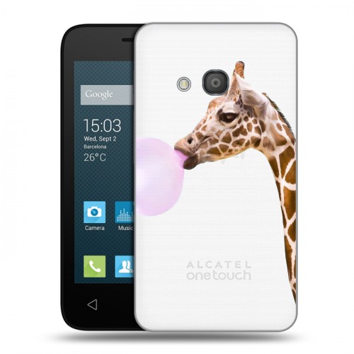 Дизайнерский силиконовый чехол для Alcatel One Touch Pixi 4 (4) Мятные звери