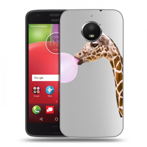 Дизайнерский пластиковый чехол для Motorola Moto E4 Plus Мятные звери