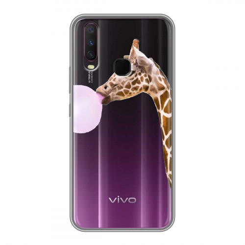 Дизайнерский силиконовый чехол для Vivo Y17 Мятные звери