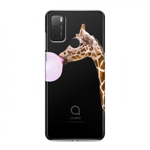 Дизайнерский силиконовый чехол для Alcatel 3L (2021) Мятные звери