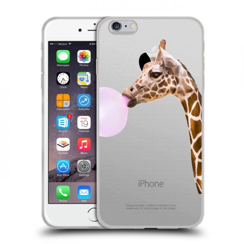 Дизайнерский силиконовый чехол для Iphone 6 Plus/6s Plus Мятные звери